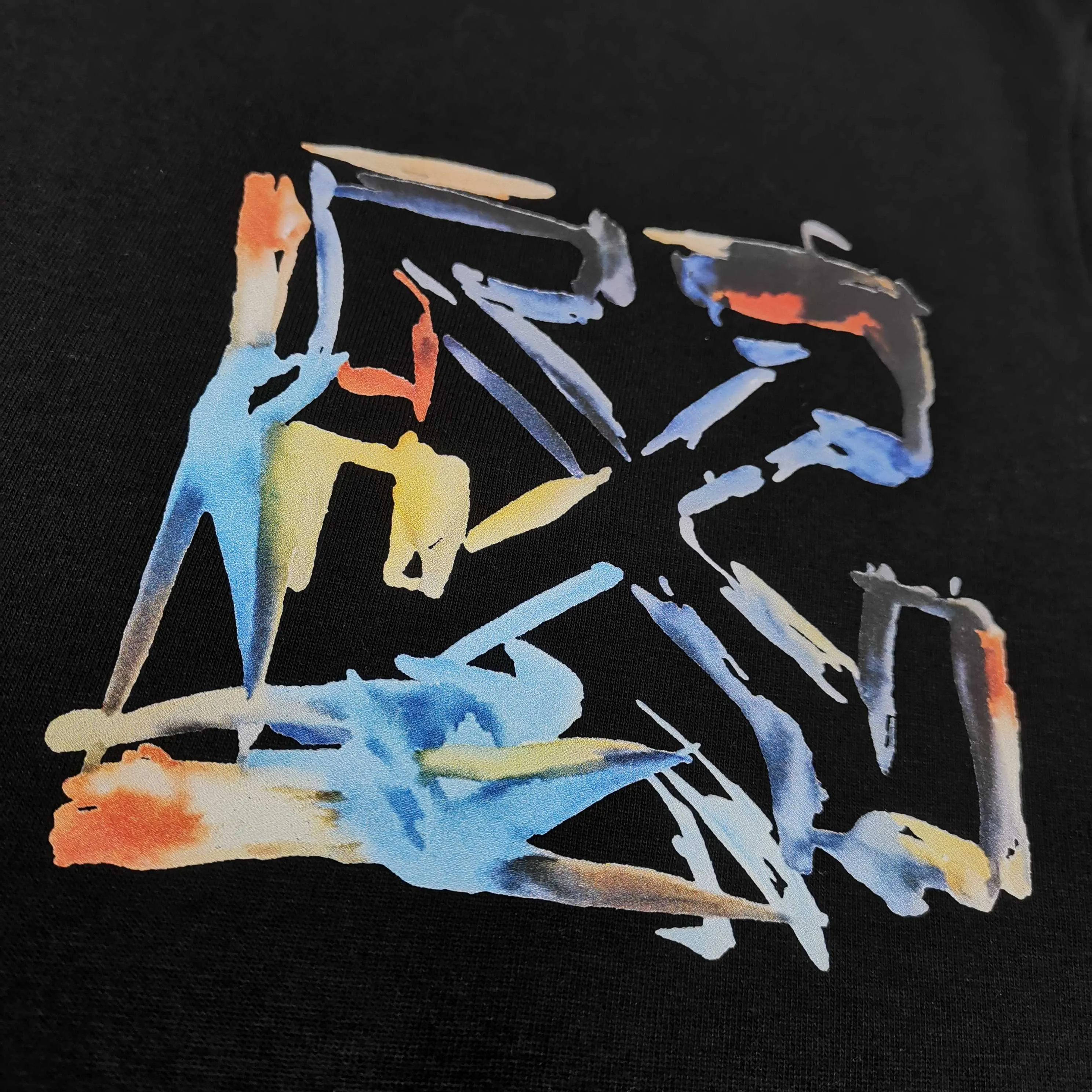 Top version ❤️off white new loose version colorful painted short-sleeved T-shirt Size: S M L XL Color: Black White P240